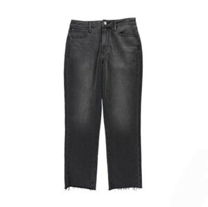 Articles of Society Kate Straight Leg Cropped Jeans Eleele Black Women's 29